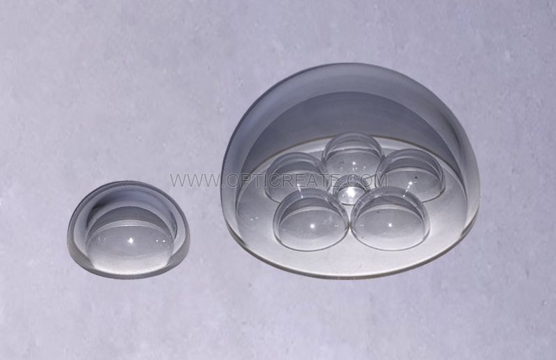 Optical glass dome